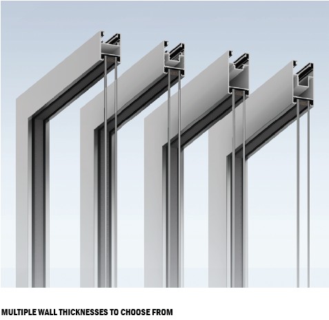 Multiple Tracks Aluminum Sliding Door
