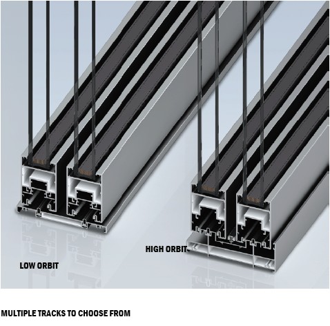 Multiple Tracks Aluminum Sliding Door