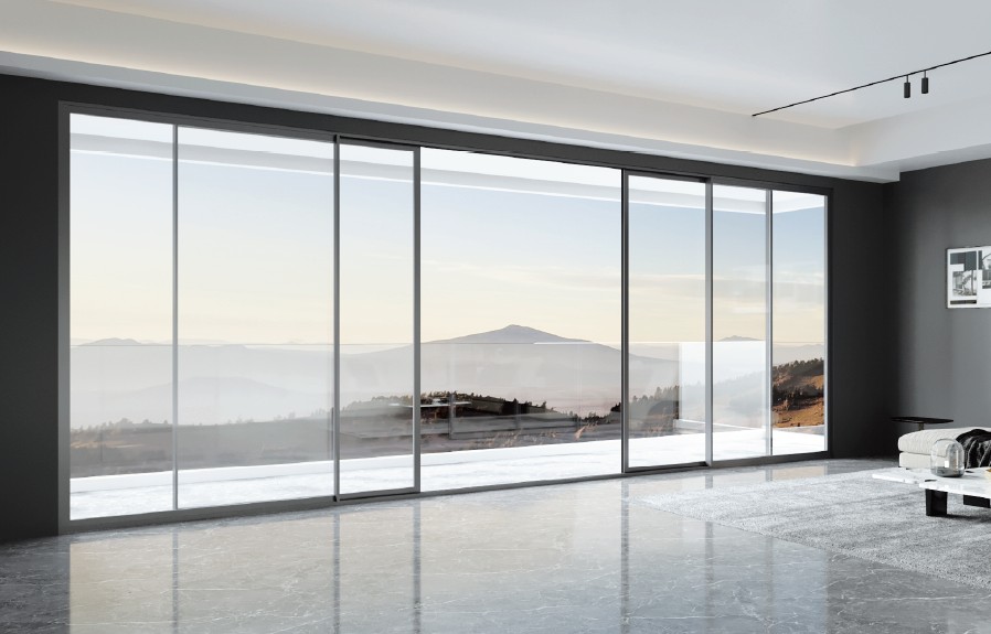 Multiple Tracks Aluminum Sliding Door